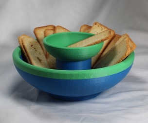 Potato Chip Party Cracker Dipping Dip Bowl