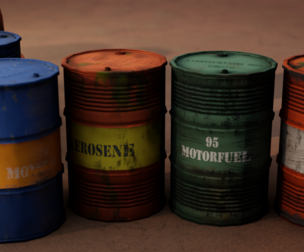 Oil Drum Prop