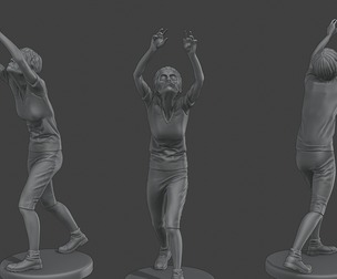 Casual Female Zombie CZ4 0002