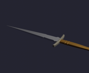Loki dagger low poly cycles evee