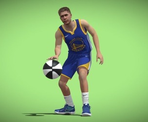 Young boy basketball player