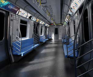 Subway Train Interior 8K and 4K Textures