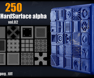 250 4K Square HardSurface Alpha_VOL.02