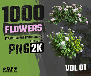 1000 Cut Out plant_png_vol01