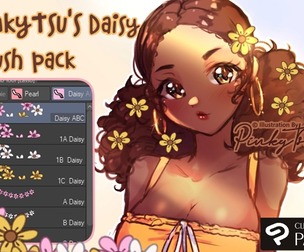 Cute Daisy Anime Brushes