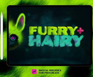 Furry + Hairy Procreate Brushes