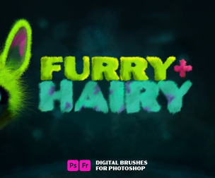 Furry + Hairy Photoshop Brushes