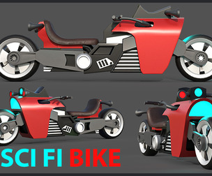 Sci-fi Bike Game Ready 9