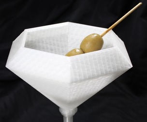 Diamond Martini Glass Cup Goblet