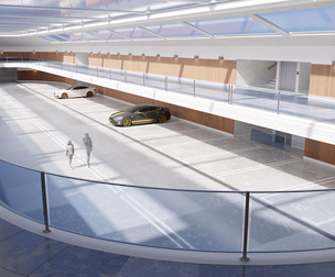 Modern Luxury Car Park / Garage / Hall