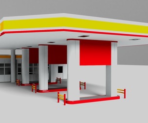 Gas Station Building