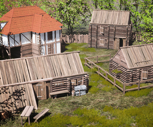 Modular Medieval Buildings Asset Pack UE5, Blender