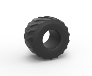 Monster Jam tire 21 Scale 1:25