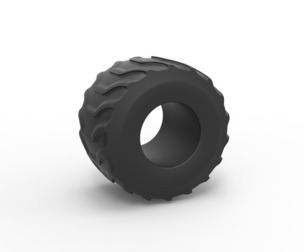 Monster Jam tire 22 Scale 1:25