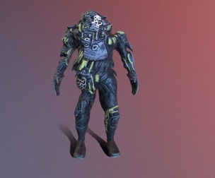 Cyber Monster 01 GameReady Super lowpoly Midpoly