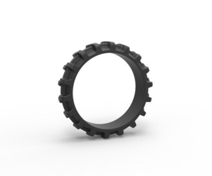 Tractor tire 10 Scale 1:25