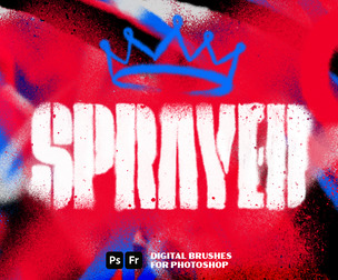 Sprayed Paint Photoshop Brushes