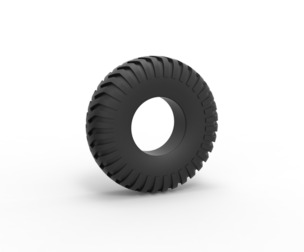 military truck tire 12 Scale 1:25