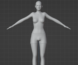 Female Base Mesh model