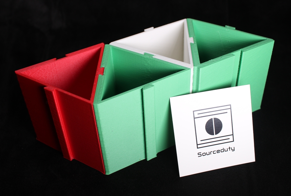 Modular Triangle Storage Box Organizer