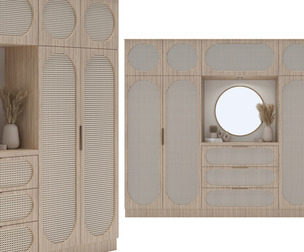 Rattan Wardrobe Furniture 01