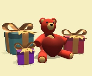 Valentine's day presents - 3D Modeling