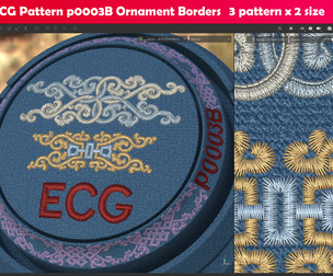 EmbroideryCG Pattern p0003B Ornament Borders