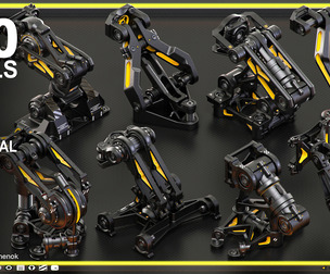 Sci-Fi Hard Surface KITBASH 490 DETAILS