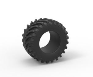 Tractor tire 12 Scale 1:25