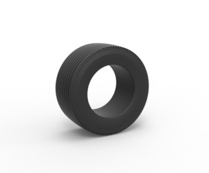 Super single semi tire 2 Scale 1:25
