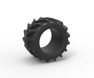 Tractor tire 13 Scale 1:25