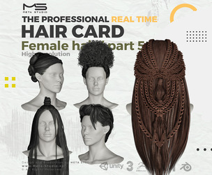 Female Hair Part 5 - Realtime Hair card