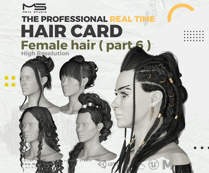 Female Hair Part 6 - Realtime Hair card
