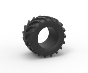 Tractor tire 14 Scale 1:25