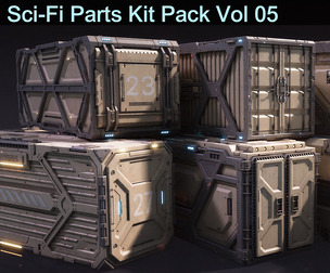 Sci-Fi Parts Kit Pack Vol 05 Container