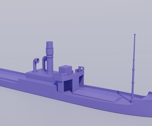 Old steamer 3D printing  Modeled on Karlsruhe 1905