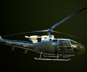Helicopter SA340 Gazelle