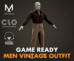 Men 's Vintage Outfit (Game Ready)