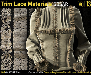 Trim Lace Materials-SBSAR-Vol13
