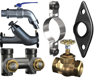 collection of types valves and fittings