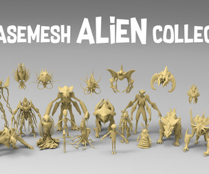 25 basemesh alien collection