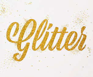 3D Gliter PSD fully editable style text effect.