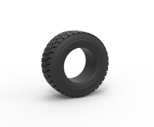 Truck tire 3 Scale 1:25