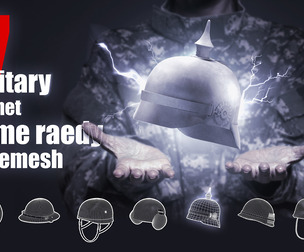 7 Military Helmet Base Mesh