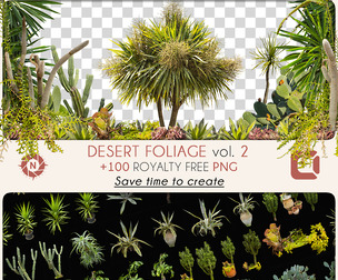 Desert 2 - Foliage - PNG Photo Pack