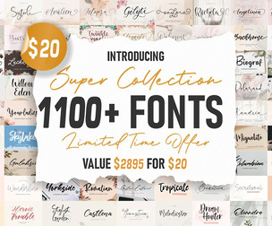 1100 Awesome Handwritten Font Bundle, Handwritten