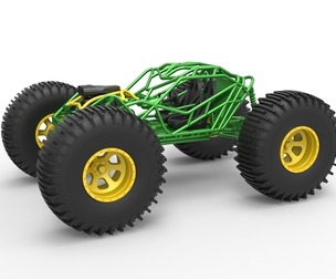 Rock bouncer on low-pressure wheels Scale 1:25