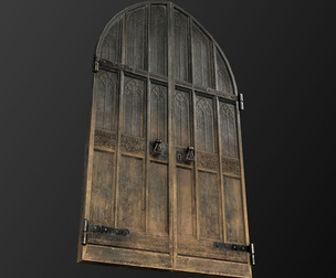 Medieval Wooden Door