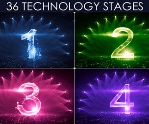 36 Empty Stage Backgrounds, Shiny stage