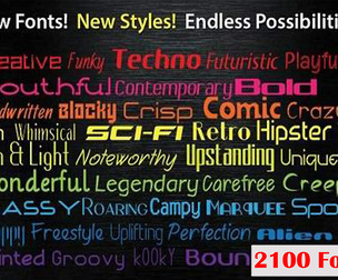 Fonts Bundle, Modern, Retro Font, Vintage